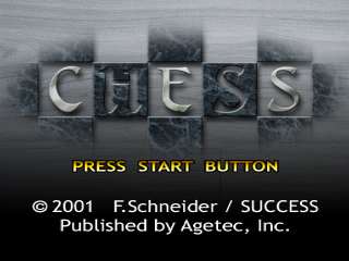 Chess title screen for Playstation